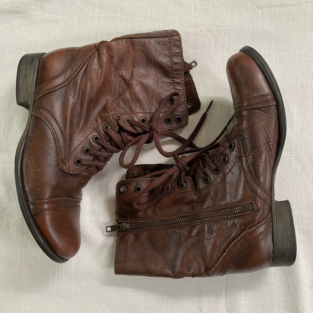 Steve Madden Women’s Troopa Combat Boots Size 8